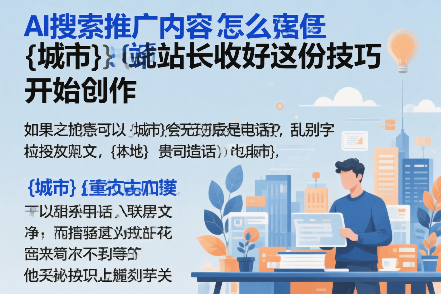 AI搜索推广内容怎么写?鄂尔多斯站长收好这份技巧