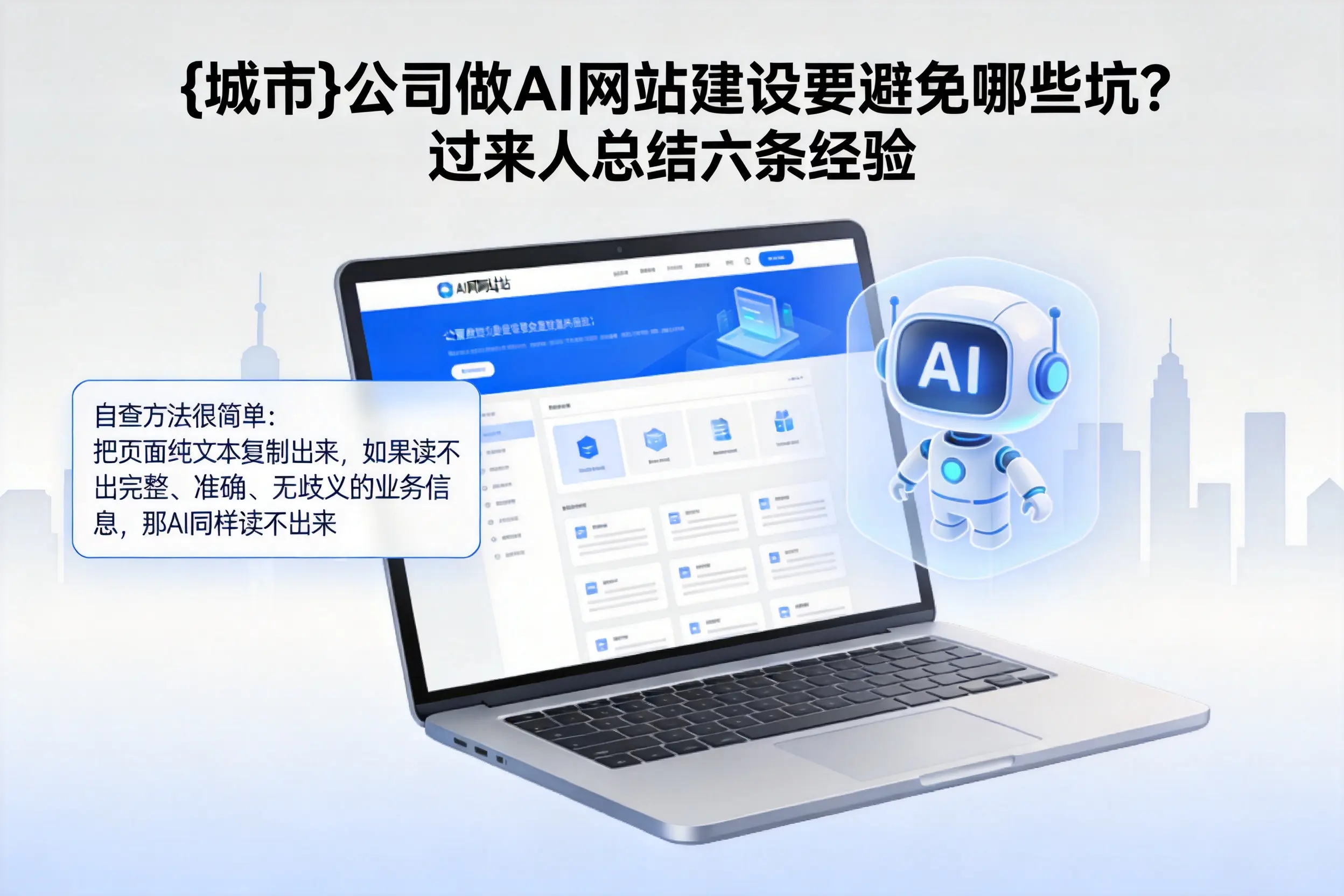 鄂尔多斯公司做AI网站建设要避免哪些坑？过来人总结六条经验