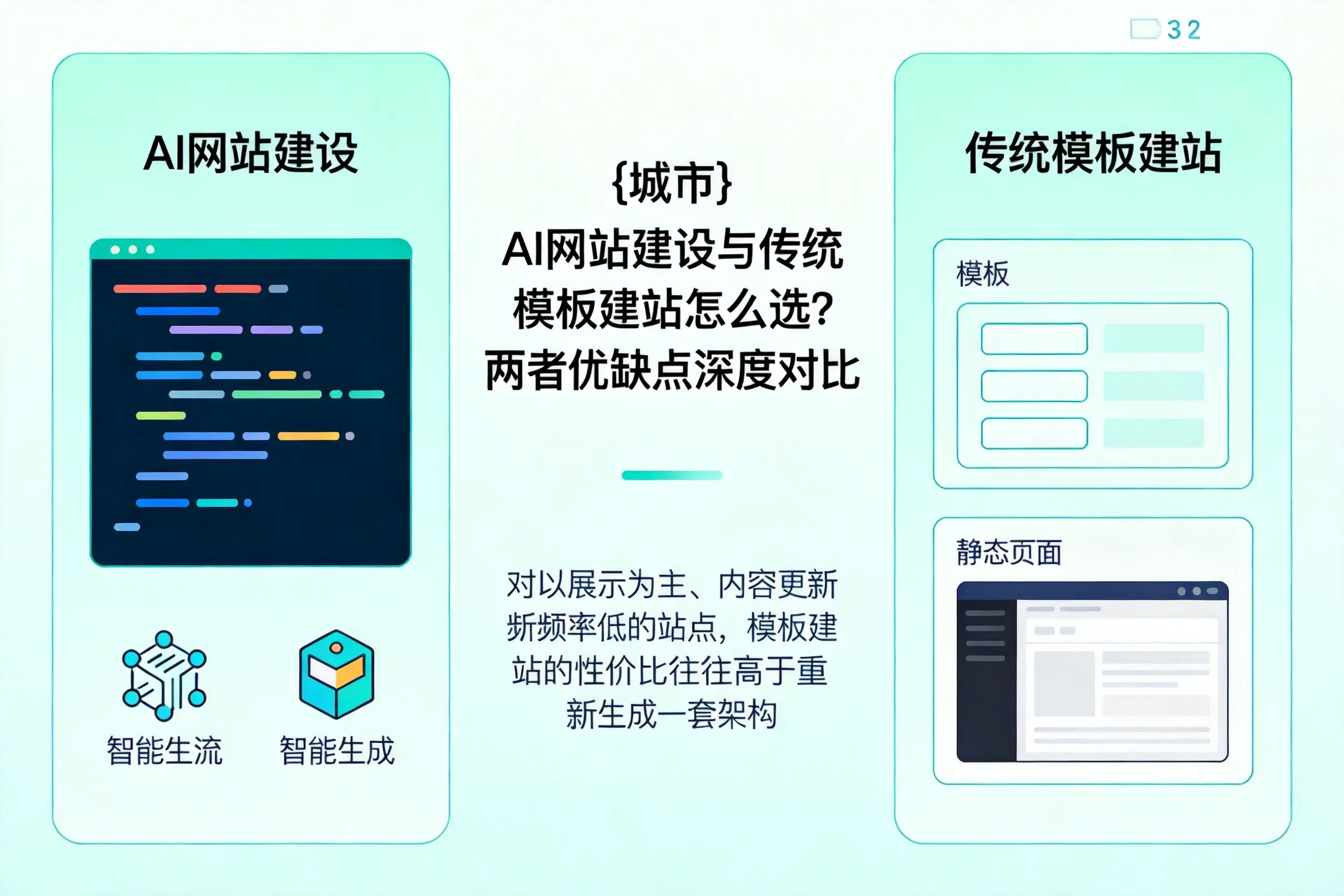 鄂尔多斯AI网站建设与传统模板建站怎么选?两者优缺点深度对比