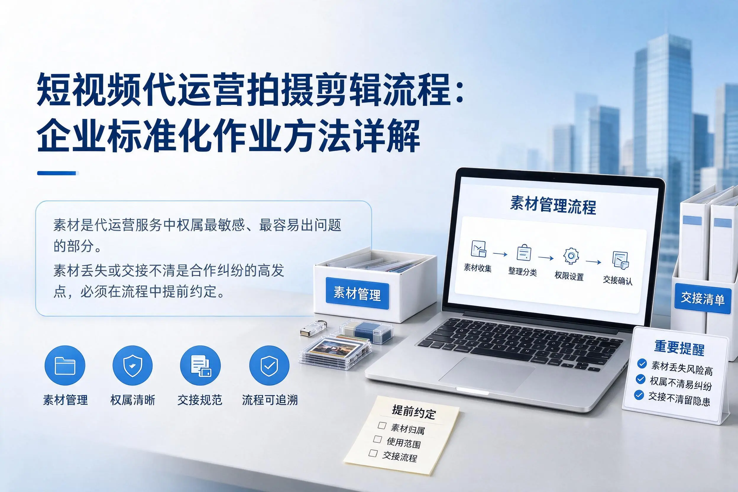 短视频代运营拍摄剪辑流程：鄂尔多斯企业标准化作业方法详解