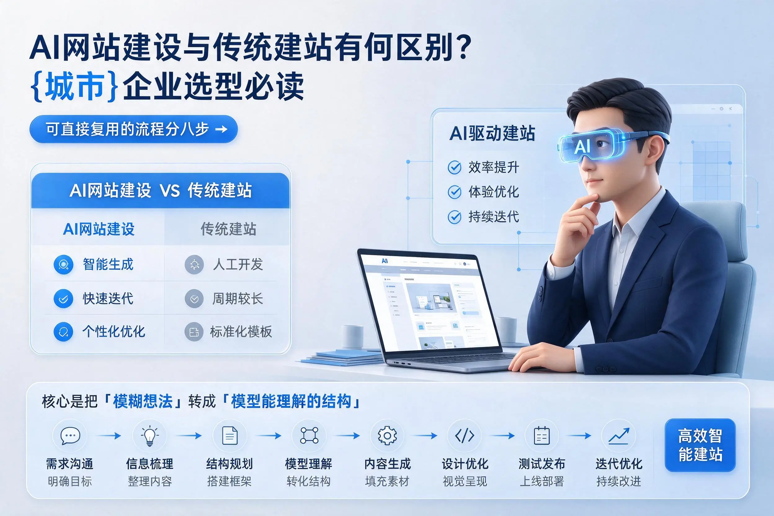 AI网站建设与传统建站有何区别？鄂尔多斯企业选型必读